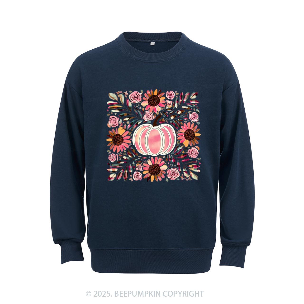 Boho Floral Pumpkin Sweatshirt Beepumpkin