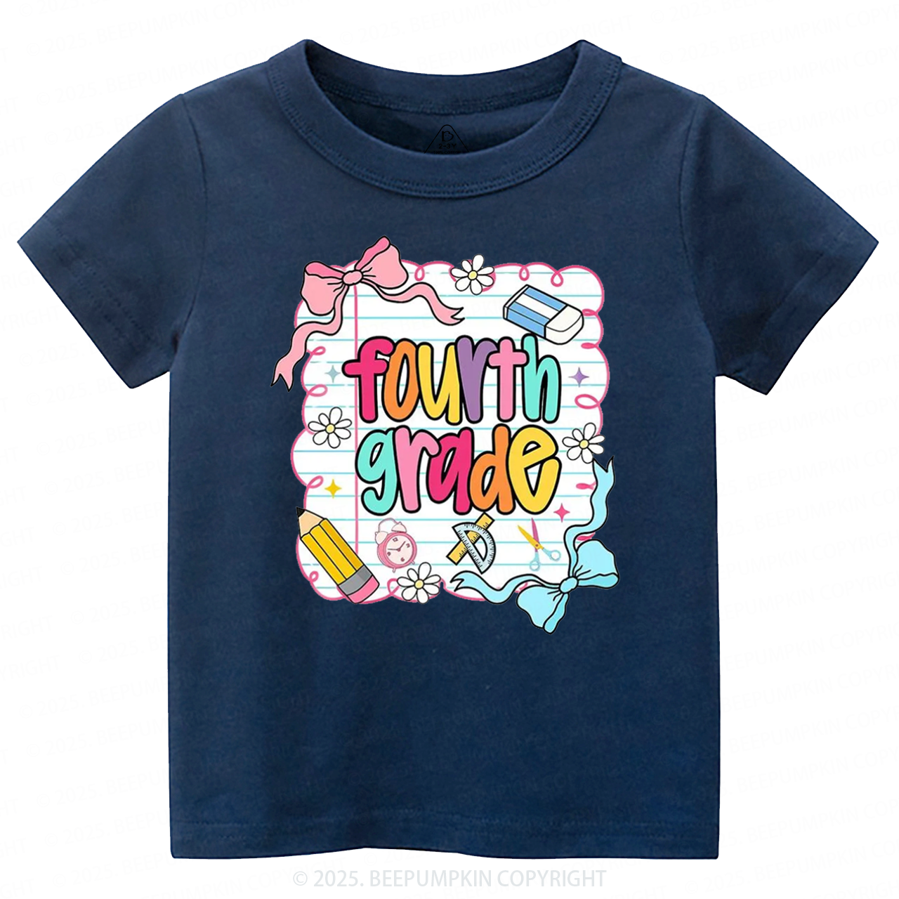 Personalized Back To School Bow Bundle Toddler&Kid's Tees Beepumpkin 