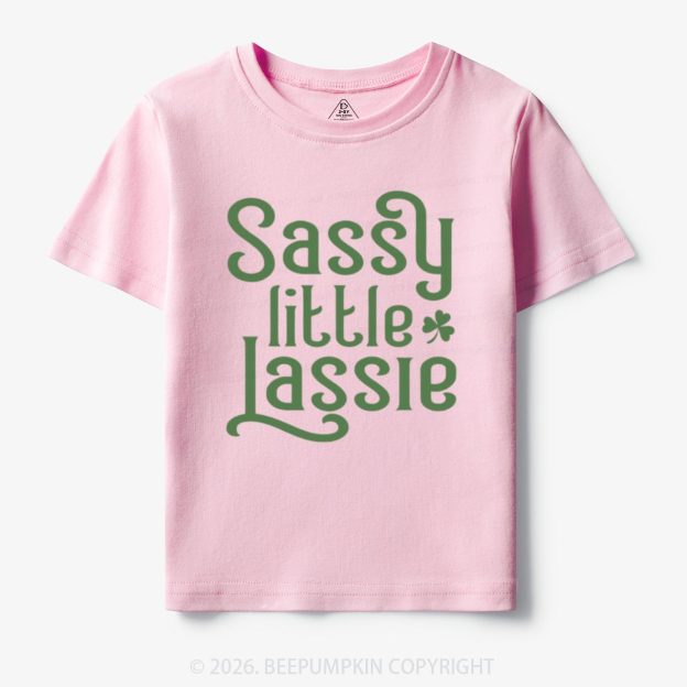 Sassy Little Lassie St. Patrick's Day Toddler&Kid's Tees Beepumpkin