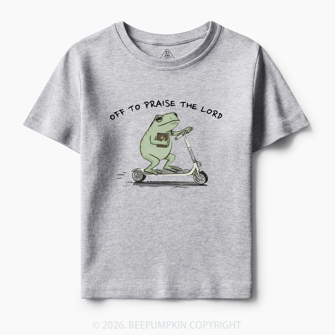 Frog Off To Praise The Lord Toddler&Kid's Tees