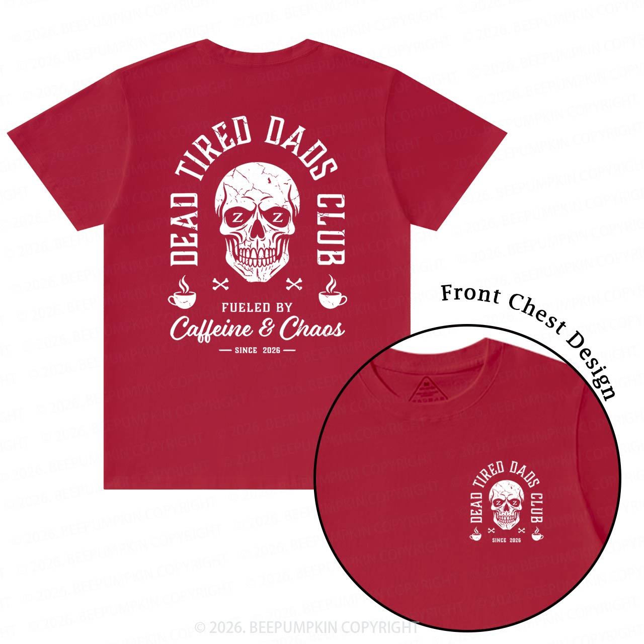 Personalized Dead Tired Dads Club T-Shirts