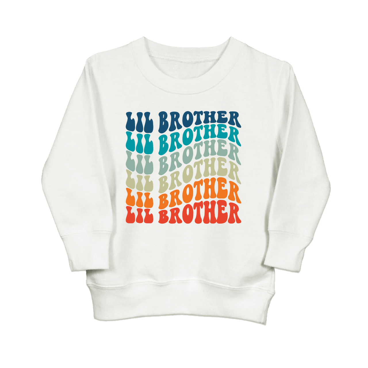 Retro Lil Brother Kids Sweatshirt