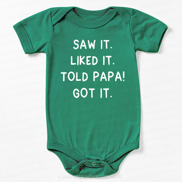 Saw It Liked It Bodysuit For Baby