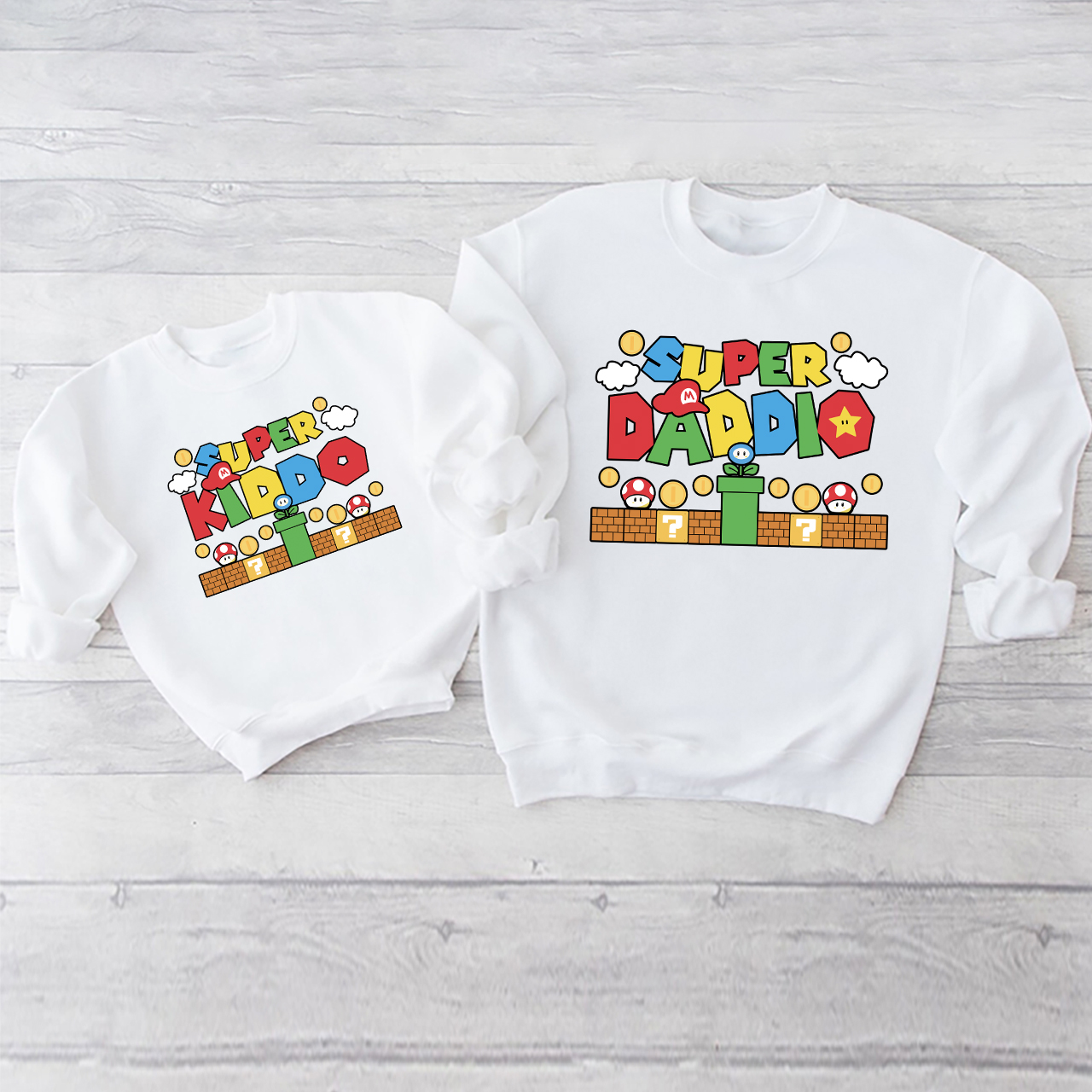Super Family Game Matching Sweatshirts