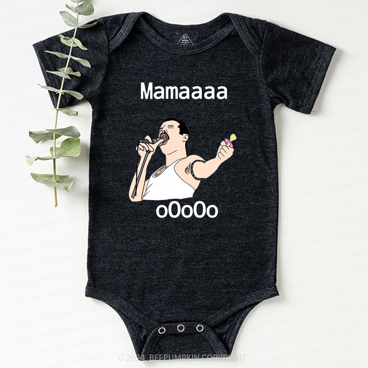 Funny Shout Mama Ooo Baby Bodysuit 8