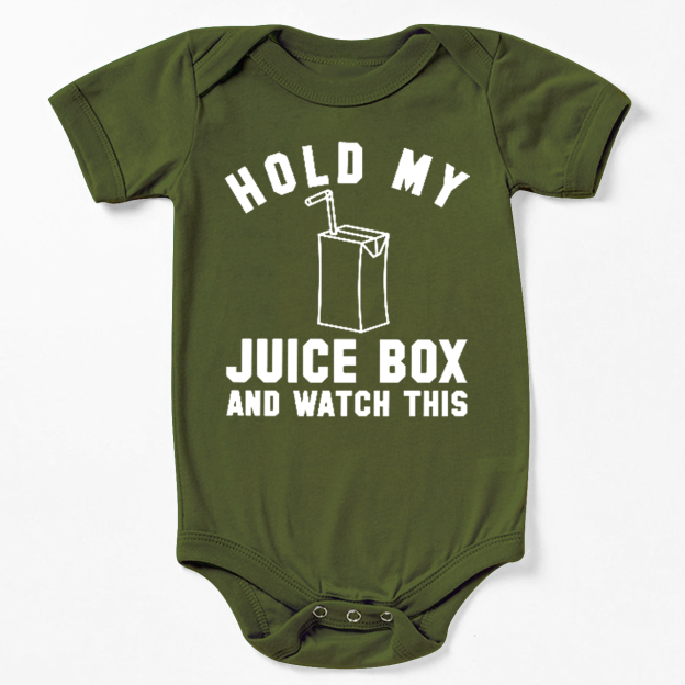 Hold My Jucie Box Bodysuit For Baby