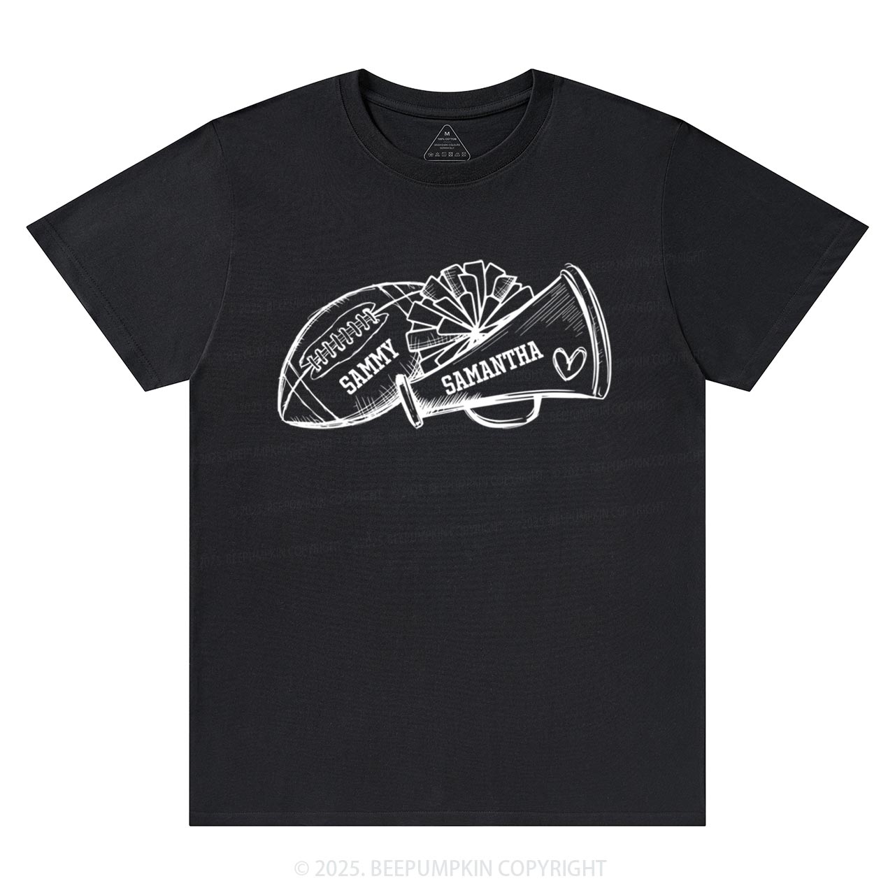 Personalized Football Cheer Mama T-Shirts Beepumpkin