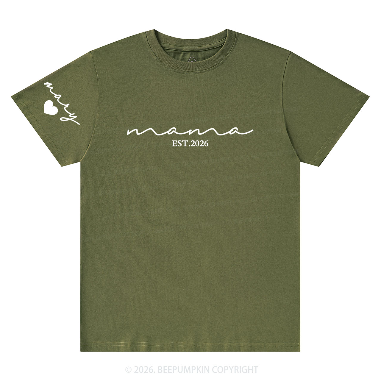 Personalized Mama Shirt With Kid Name