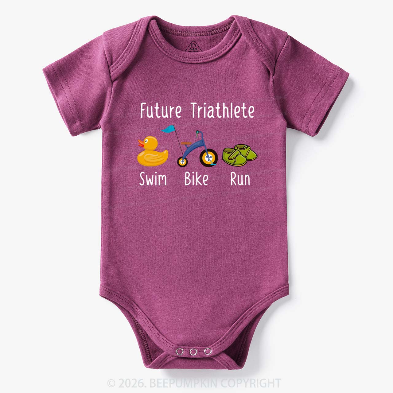 Future Triathlete Swim Bike Run Bodysuit