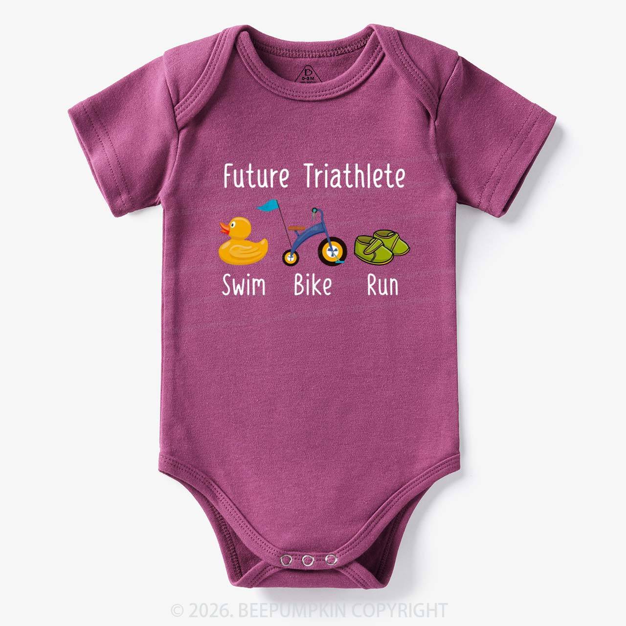 Future Triathlete Swim Bike Run Bodysuit