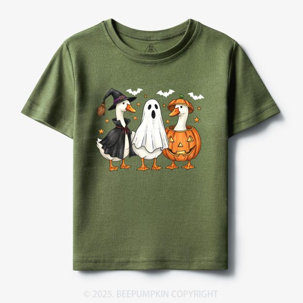 Goose Halloween Fall Toddler&Kid's Tees Beepumpkin