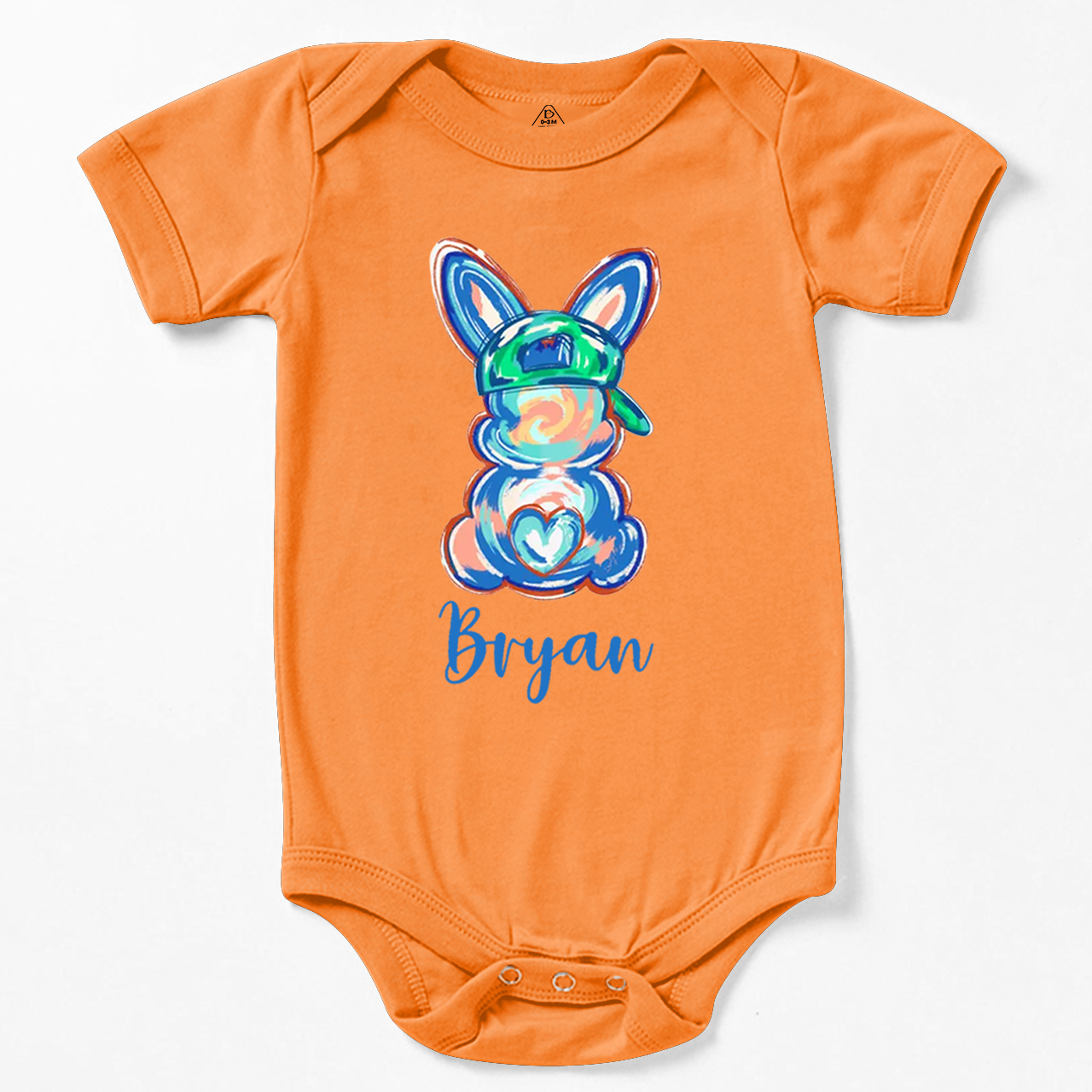 Personalized Boy Name Easter Bunny Bodysuit Beepumpkin
