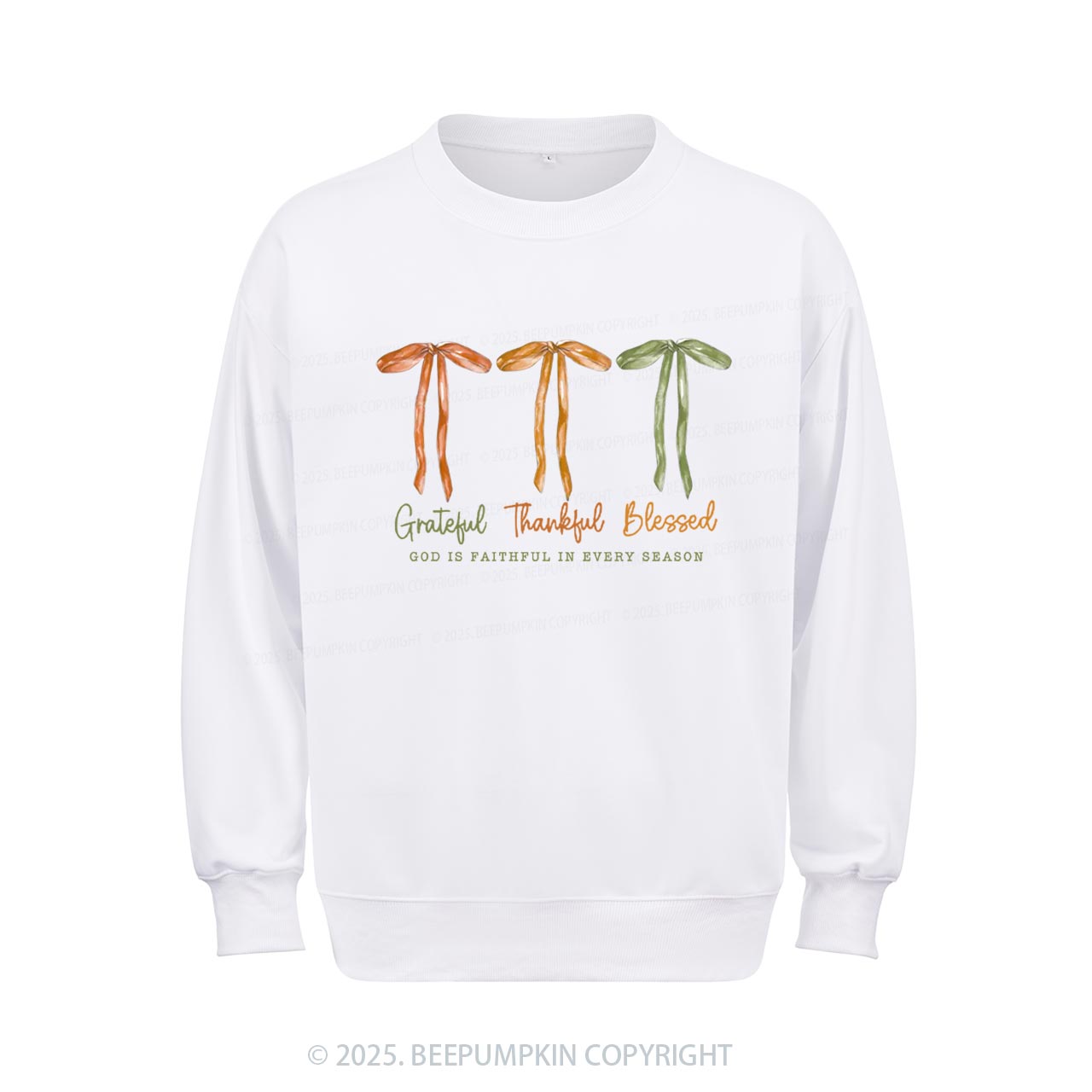 Grateful Thankful Blessed Sweatshirt Beepumpkin