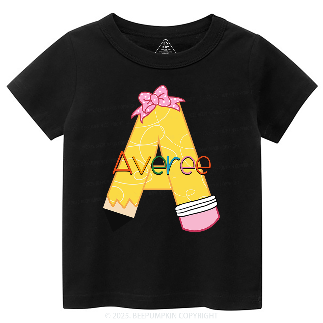 Personalized Pencil Back To School Shirt 