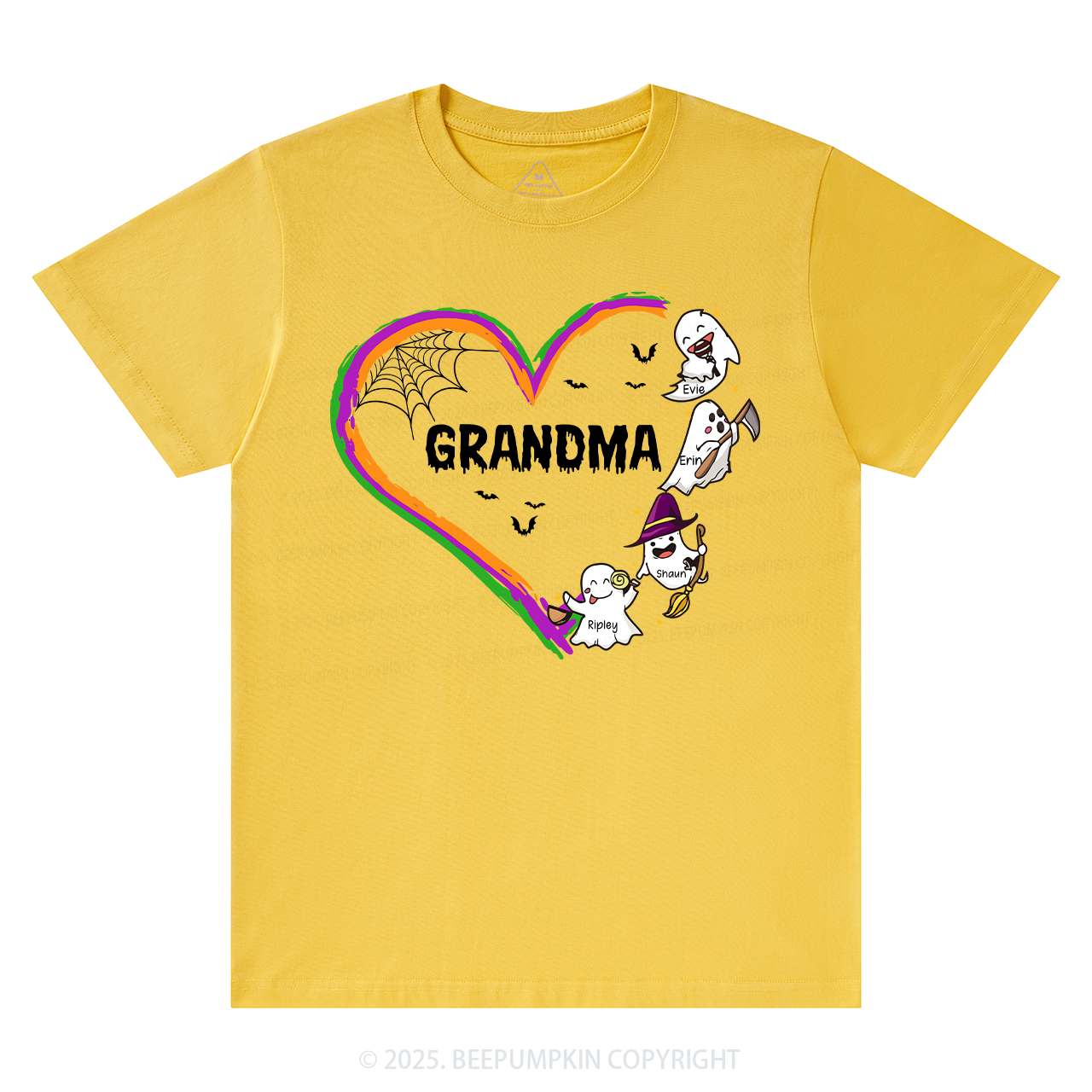 Personalized Halloween Hart Family Matching Grandparents Shirt