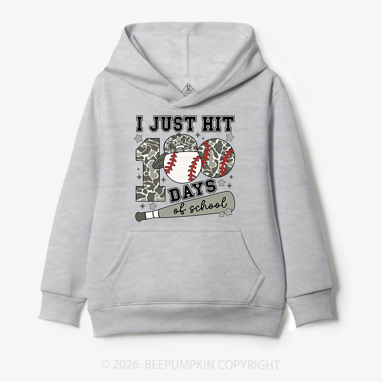 I Just Hit 100 Days Baseball School Toddler&Kid's Hoodies