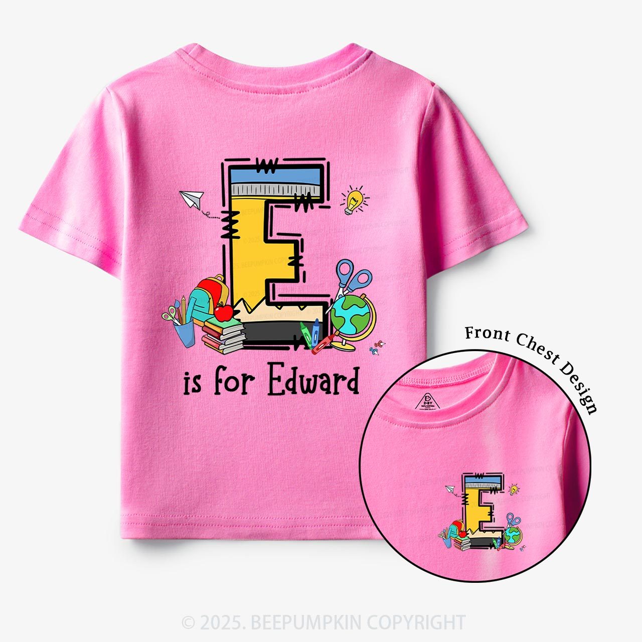 Personalized Alphabet Boy Name Toddler&Kid's Tees Beepumpkin