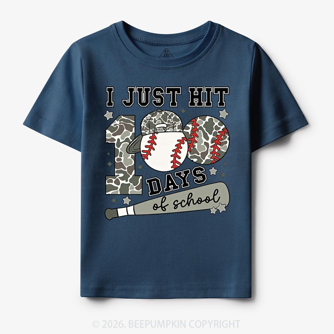 I Just Hit 100 Days Baseball School Toddler&Kid's Tees