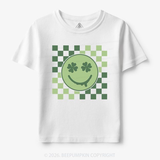 Retro Clover St.Patricks Day Toddler&Kid's Tees Beepumpkin