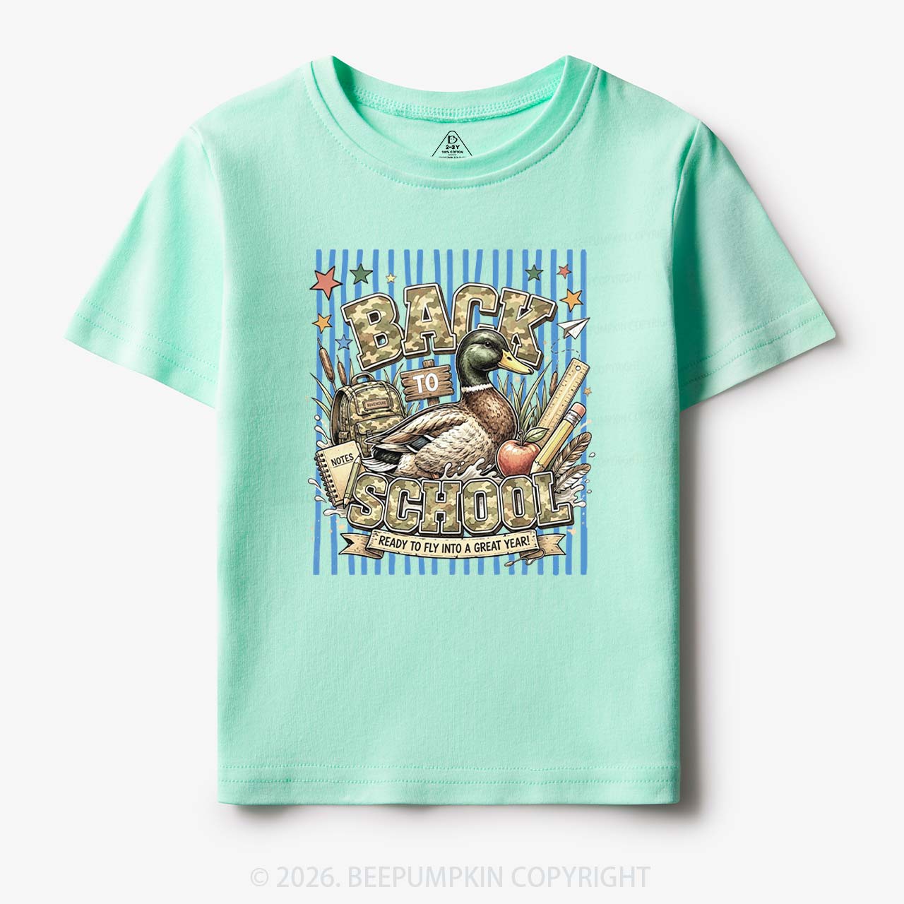 Mallard Duck Back To School Toddler&Kid's Tees