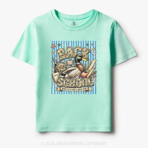 Mallard Duck Back To School Toddler&Kid's Tees
