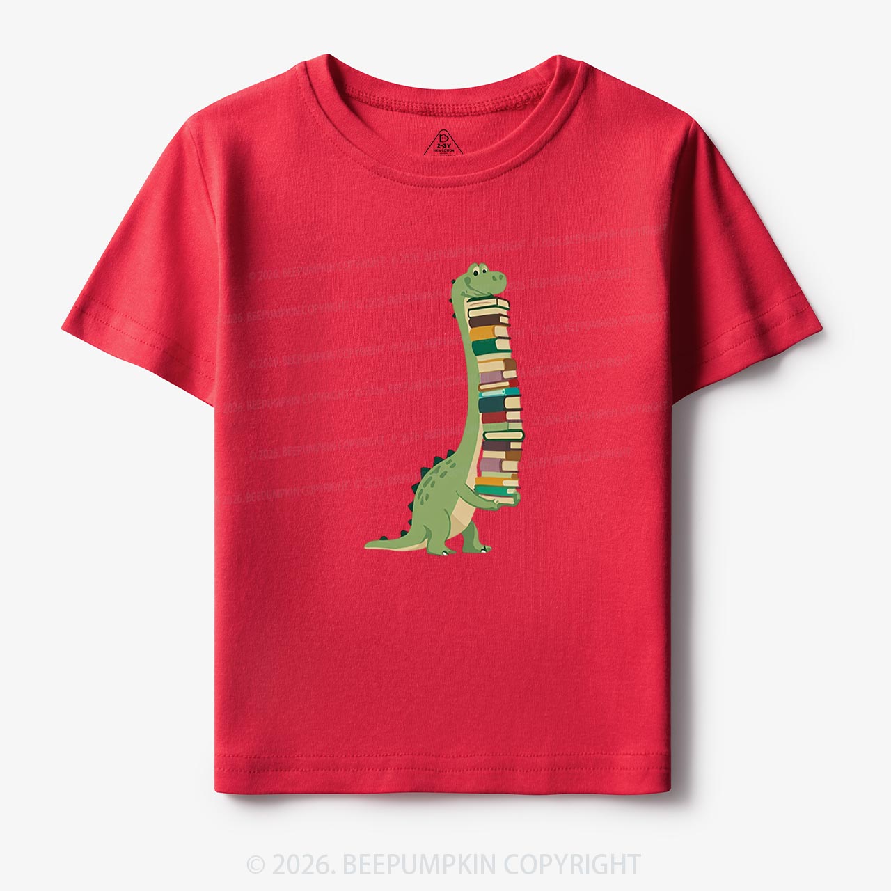 Cute Dinosaur Book Lover Toddler&Kid's Tees