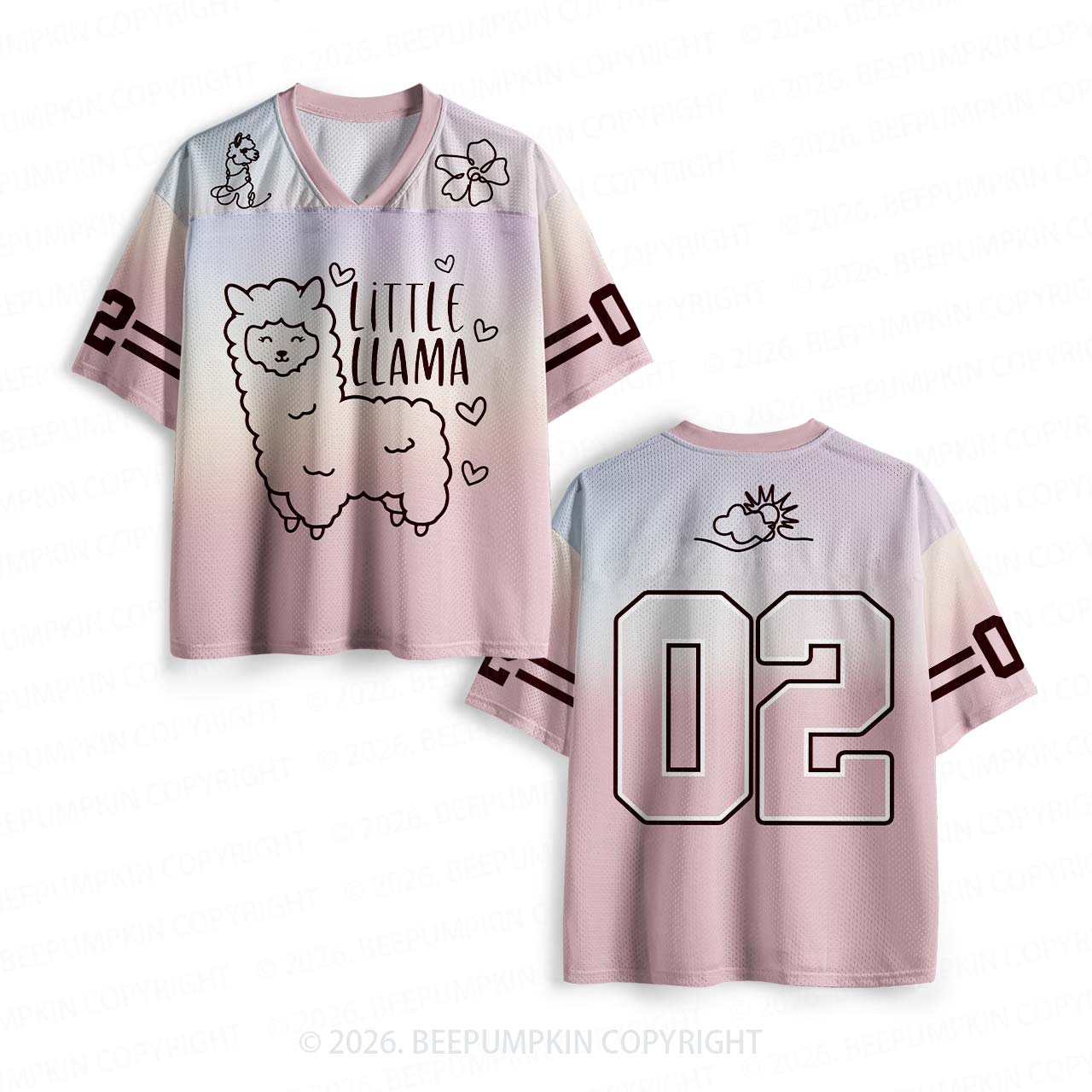 Little Llama Mesh Jersey For Family