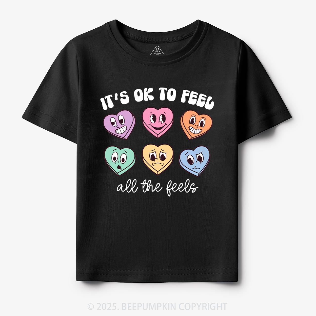 It's Ok To Feel All The Feels Toddler&Kid's Tees Beepumpkin