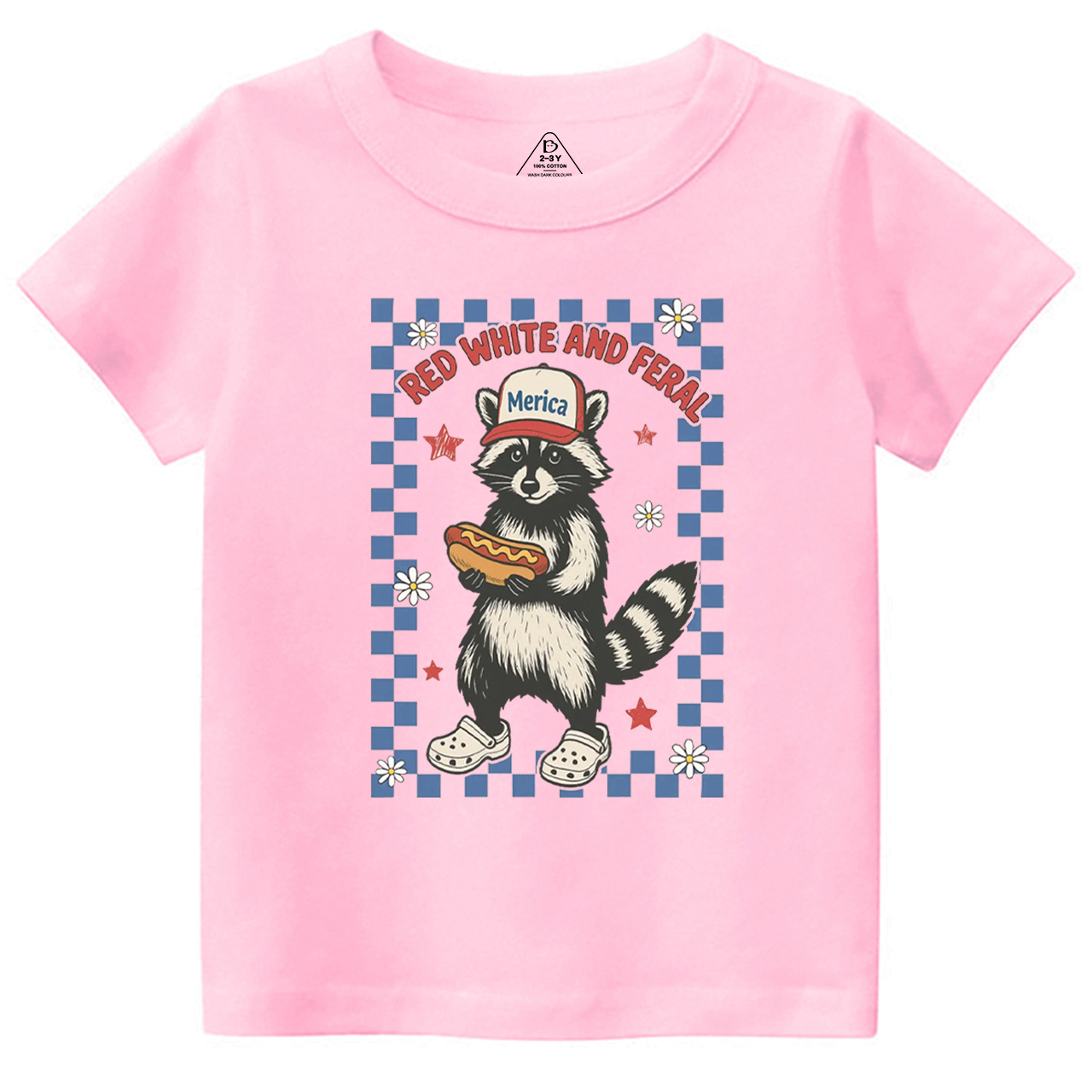 Red White And Feral Fourth Of July Toddler&Kid's Tees Beepumpkin 