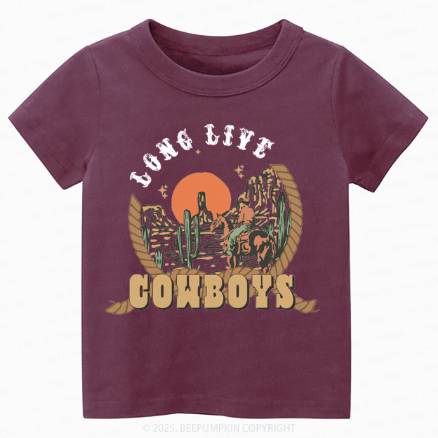 Long Live Cowboys Toddler&Kid's Tees Beepumpkin