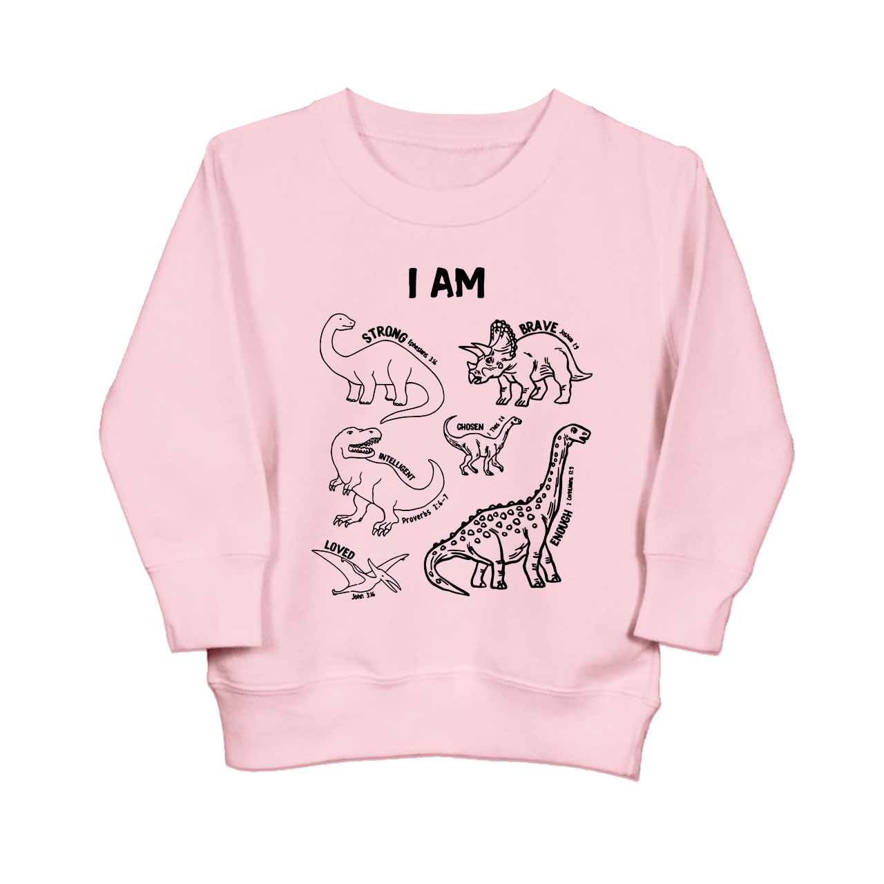 Dinosaurs Affirmation Words Sweatshirt