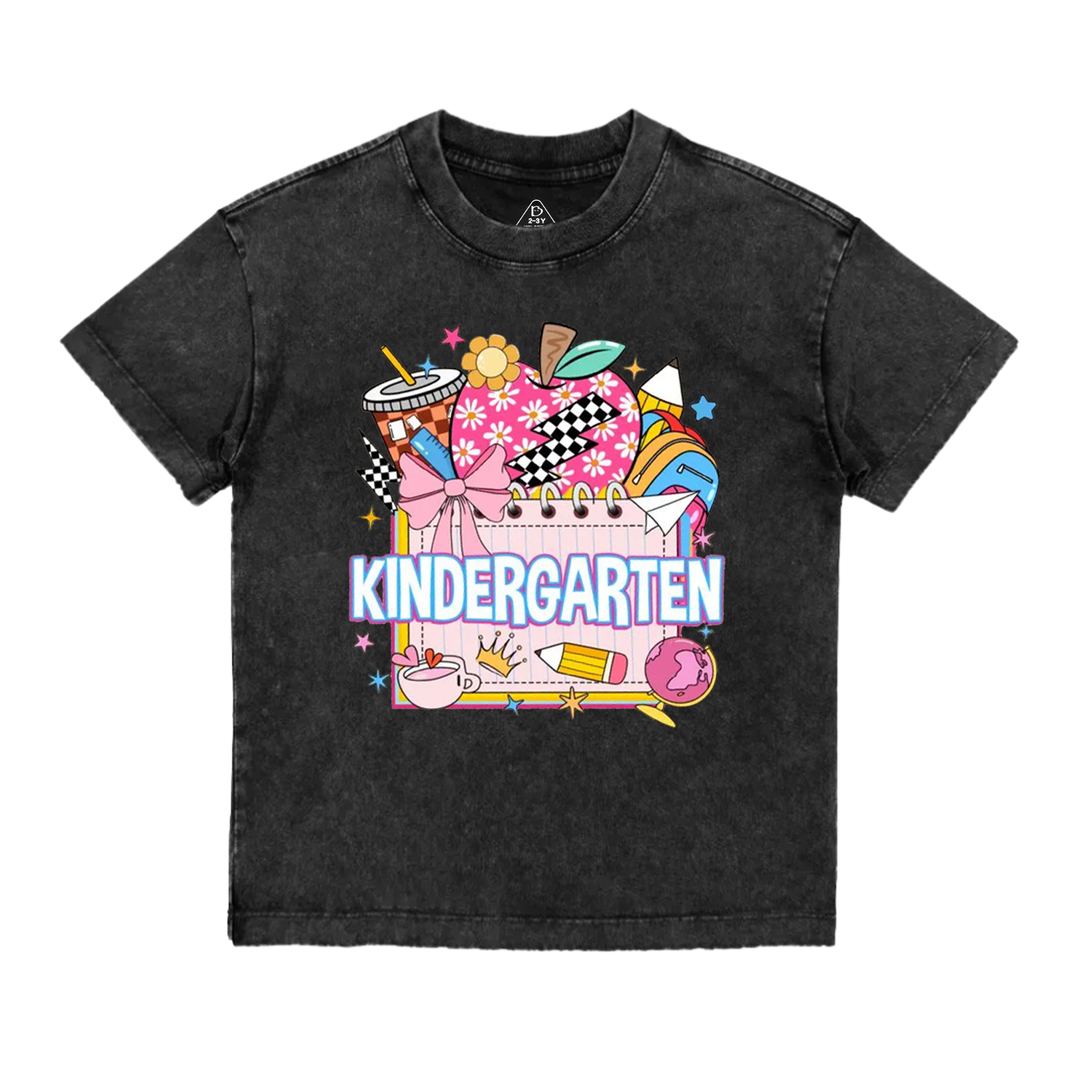 Personalized Back To School Package Toddler&Kids Washed Tees