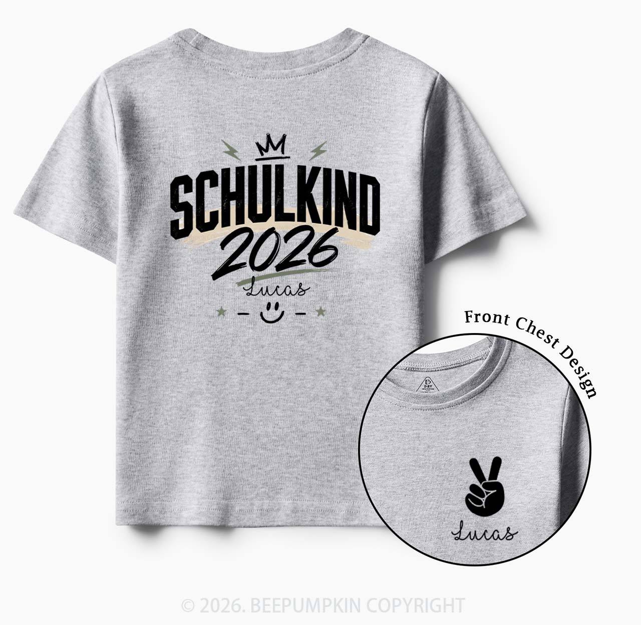 Personalized I'm a Schoolchild Toddler&Kid's Tees
