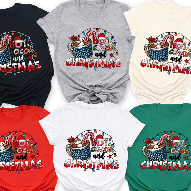 Hot Cocoa Christmas Family Matching Shirt