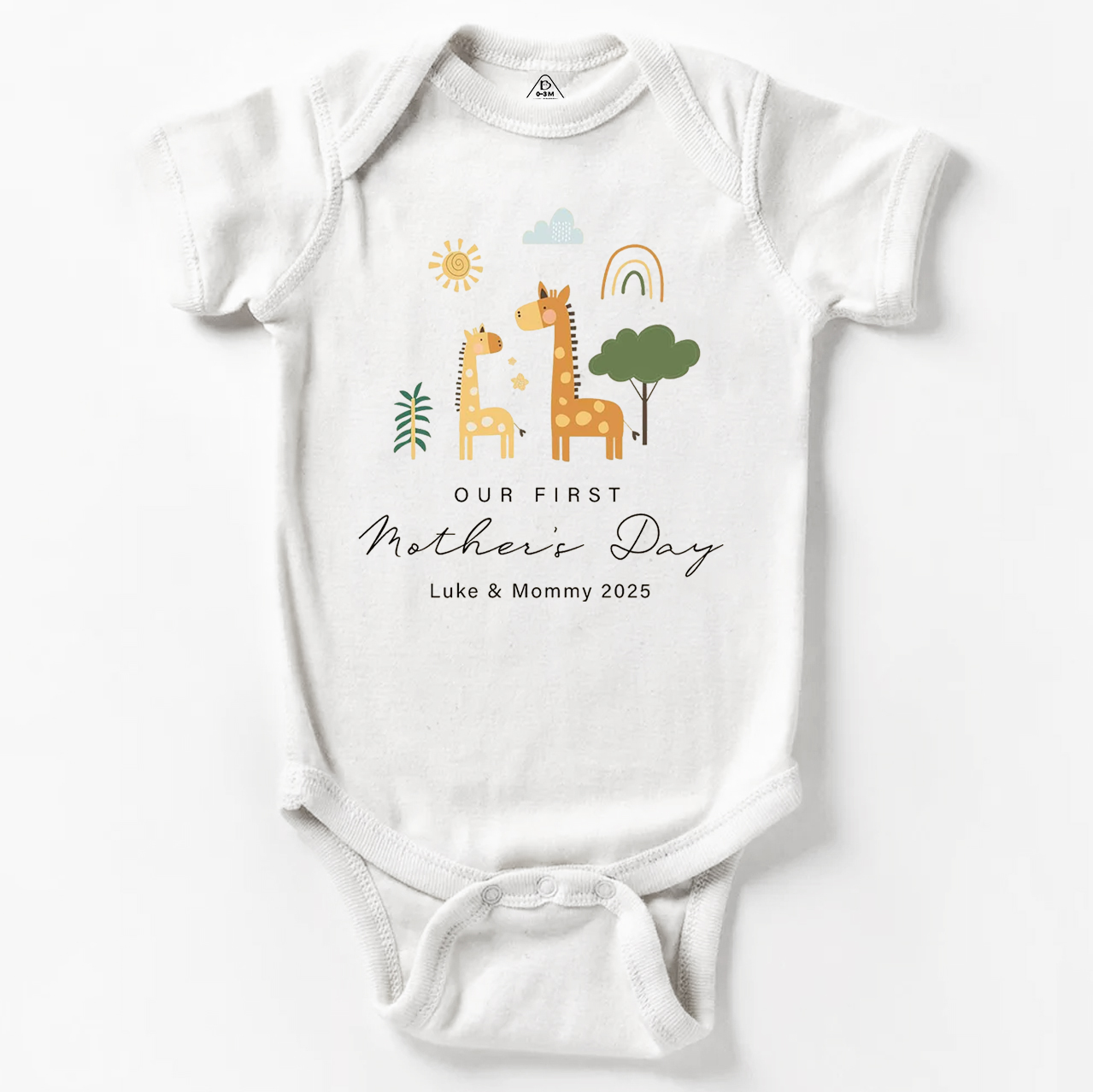 Personalized First Mother's Day Bodysuit Beepumpkin