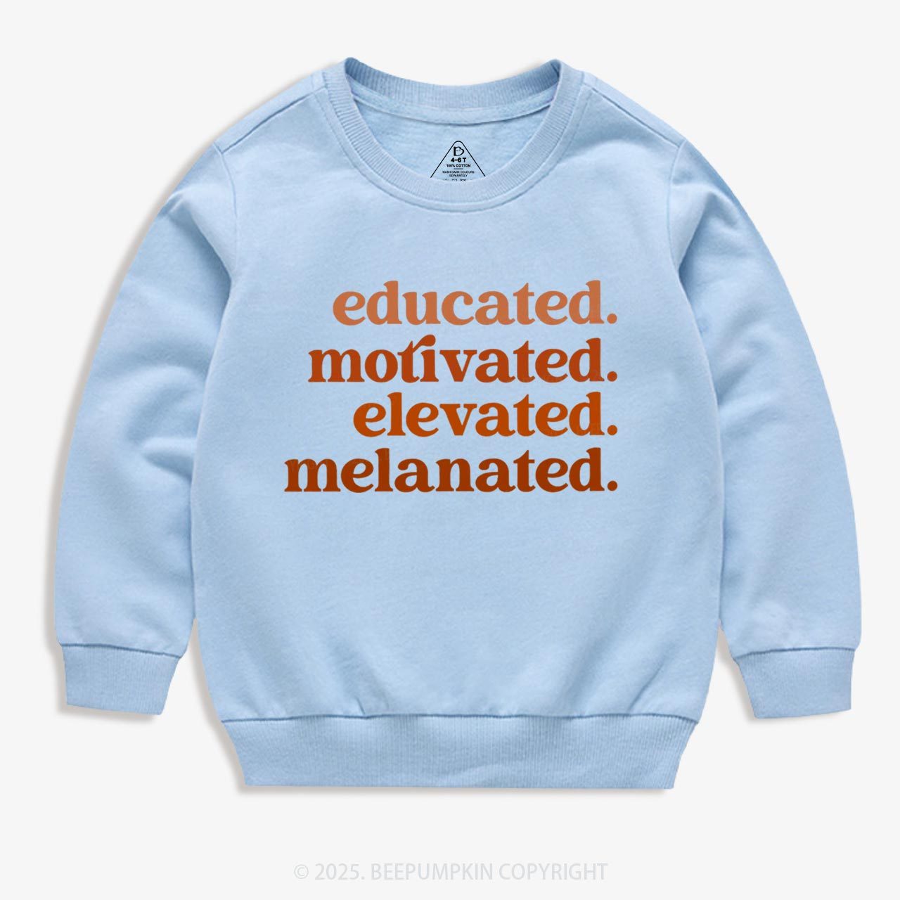 Educated Motivated Melanated  Kid's Sweatshirt