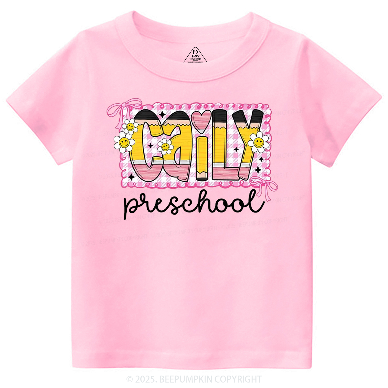 Personalized Graffiti Pencil Name Toddler&Kid's Tees Beepumpkin