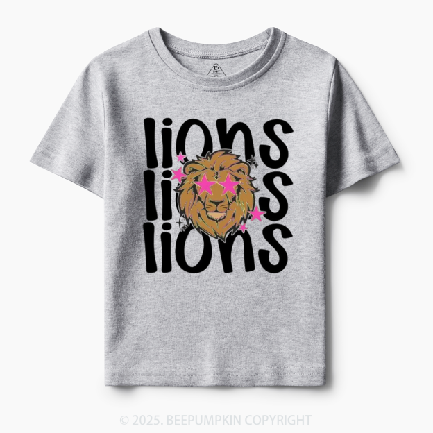 School Mascot Lions Toddler&Kid's Tees Beepumpkin