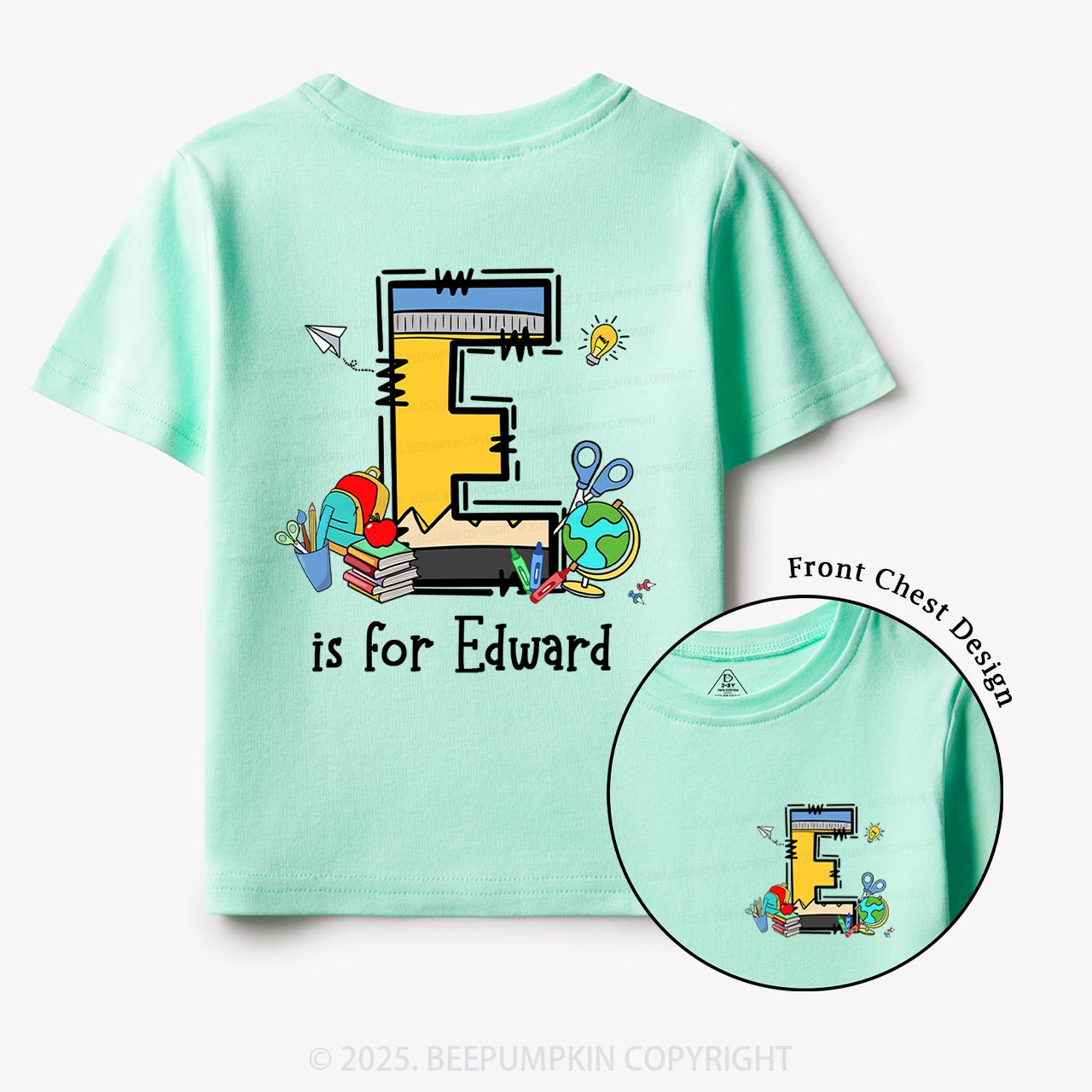 Personalized Alphabet Boy Name Toddler&Kid's Tees Beepumpkin