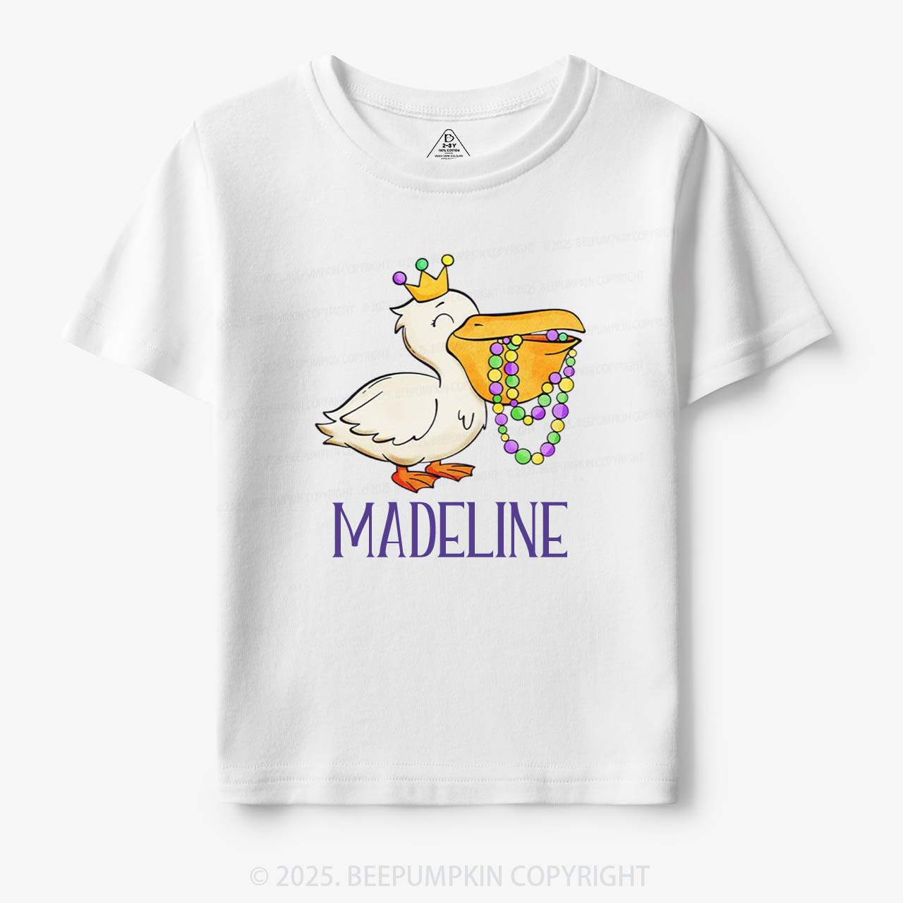 Personalized Louisiana Pelican Toddler&Kid's Tees Beepumpkin