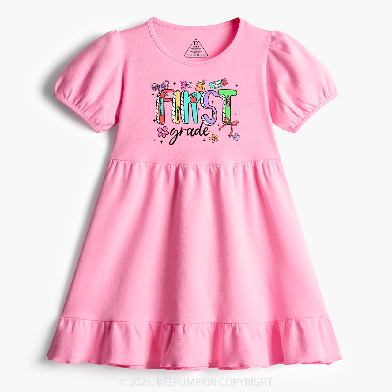 Personalized Shining Grade Toddler&Kid's Ruffle Dress Beepumpkin  Sale-Beepumpkin™
