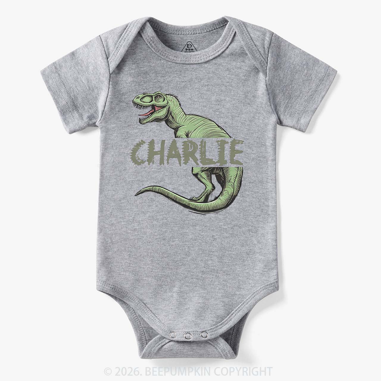 Personalized Roar And Explore Baby Bodysuit