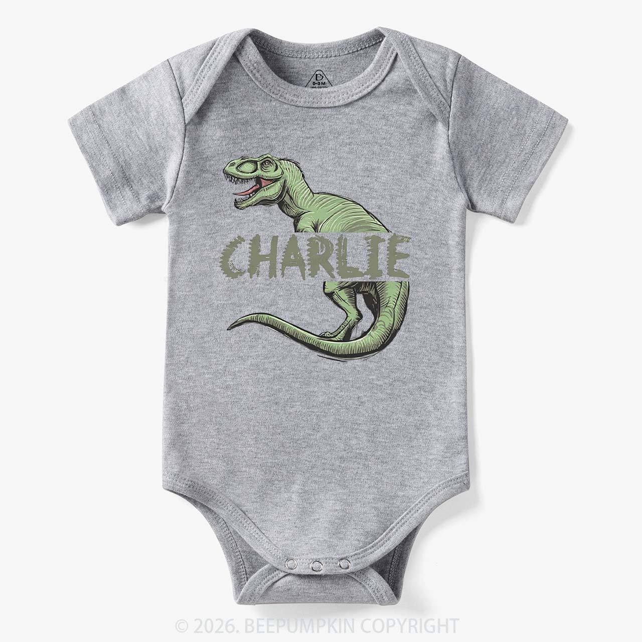 Personalized Roar And Explore Baby Bodysuit