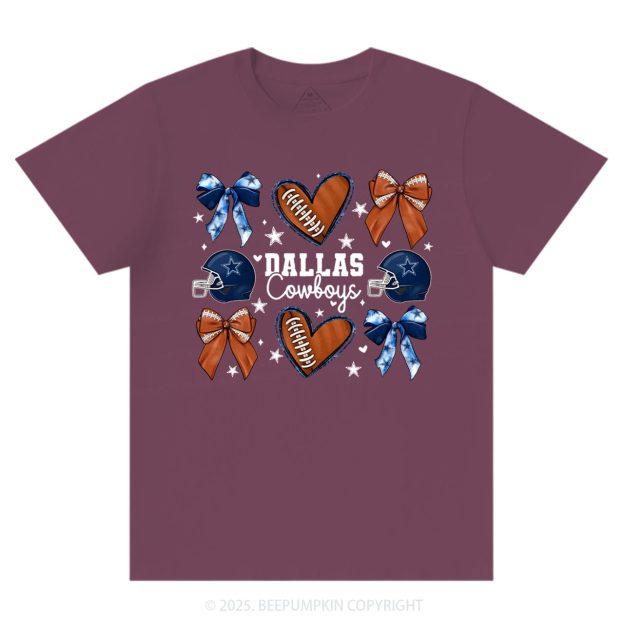 Blue Star Football Mama T-Shirts Beepumpkin