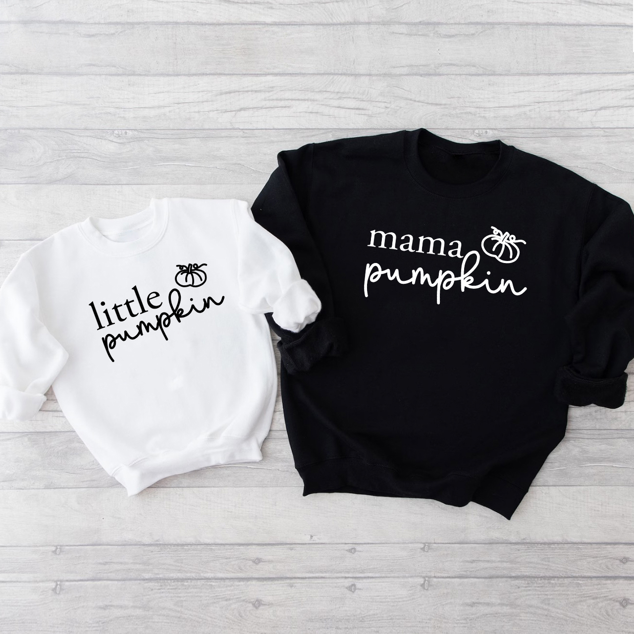 Halloween Papa Mama Little Pumpkin Sweatshirts For Family