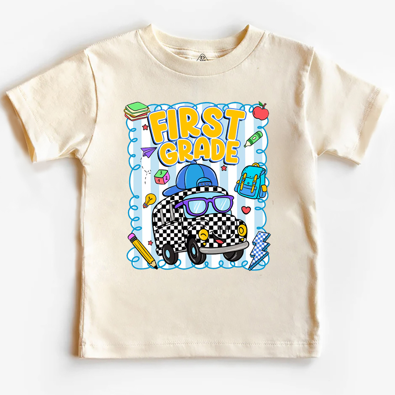 Personalized Toot Toot School Bus Toddler&Kid's Tees Beepumpkin 