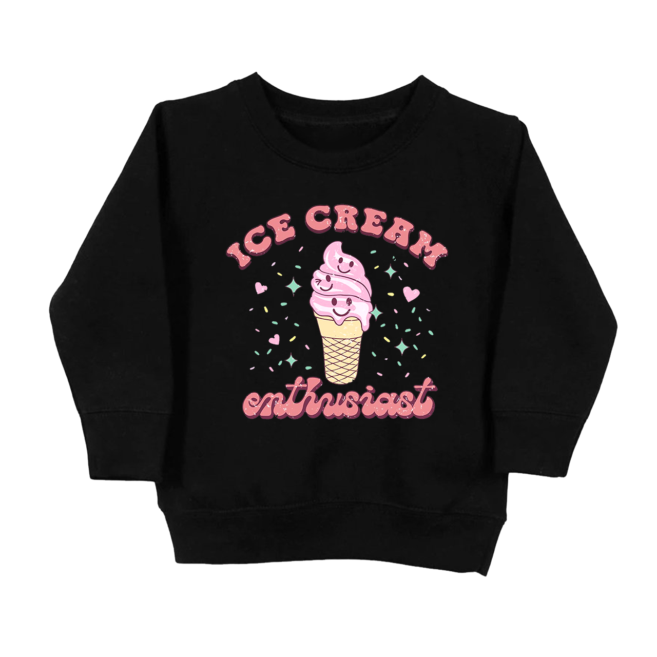 Ice Cream Enthusias Kids Sweatshirt
