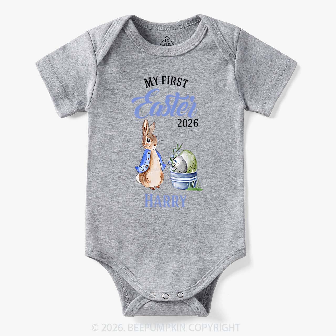 Personalized Little Bunny’s First Easter Baby Bodysuit