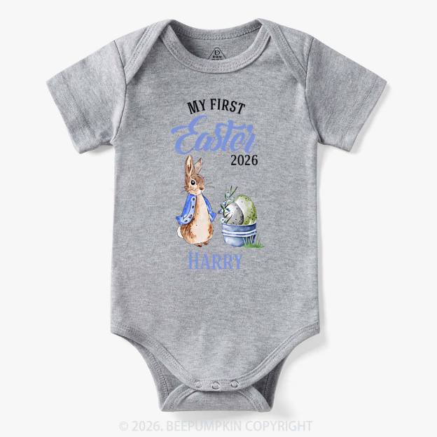 Personalized Little Bunny’s First Easter Baby Bodysuit
