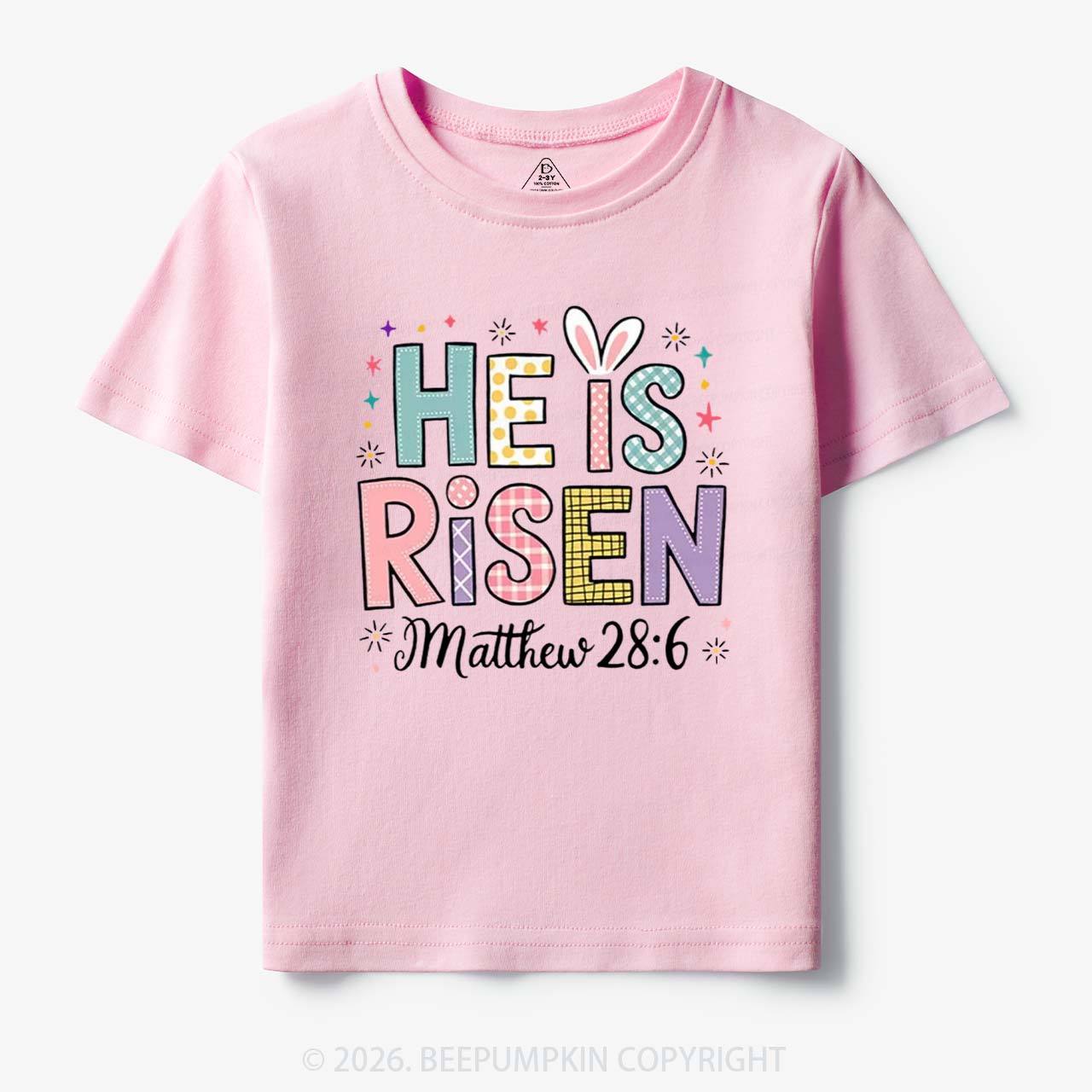 He is Risen Easter Joy Toddler&Kid's Tees